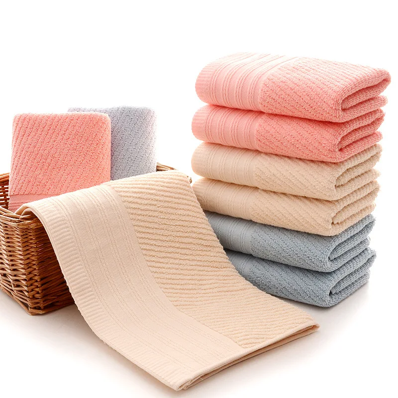 Качественное мягкое однотонное полотенце из чистого хлопка оптом плотное