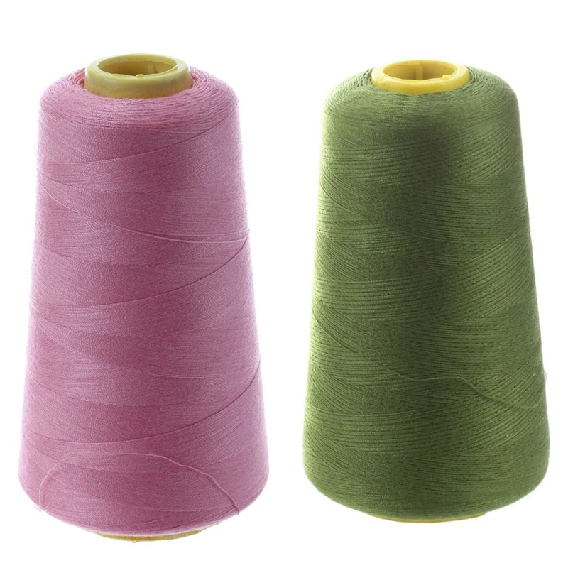 2 шт. прочная 3000 ярдов оверлочная швейная машина промышленная полиэфирная нить