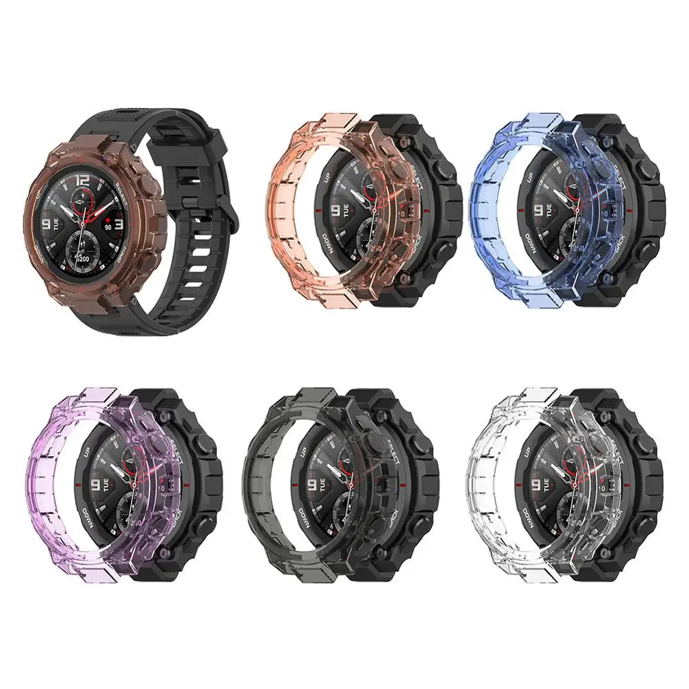 Чехол для часов Amazfit T Rex мягкий защитный чехол из ТПУ Huami REX защитная рамка