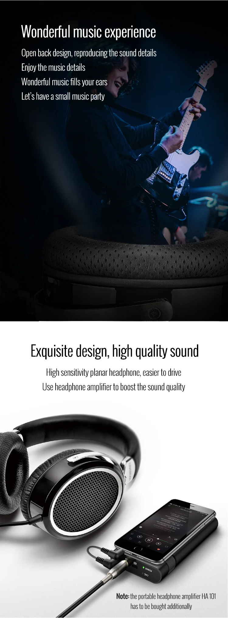 Takstar HF580 Hi-Fi Плоские наушники ультра-большая плоская диафрагма с низким уровнем искажений Шумоподавление для HF сетевой записи hf580