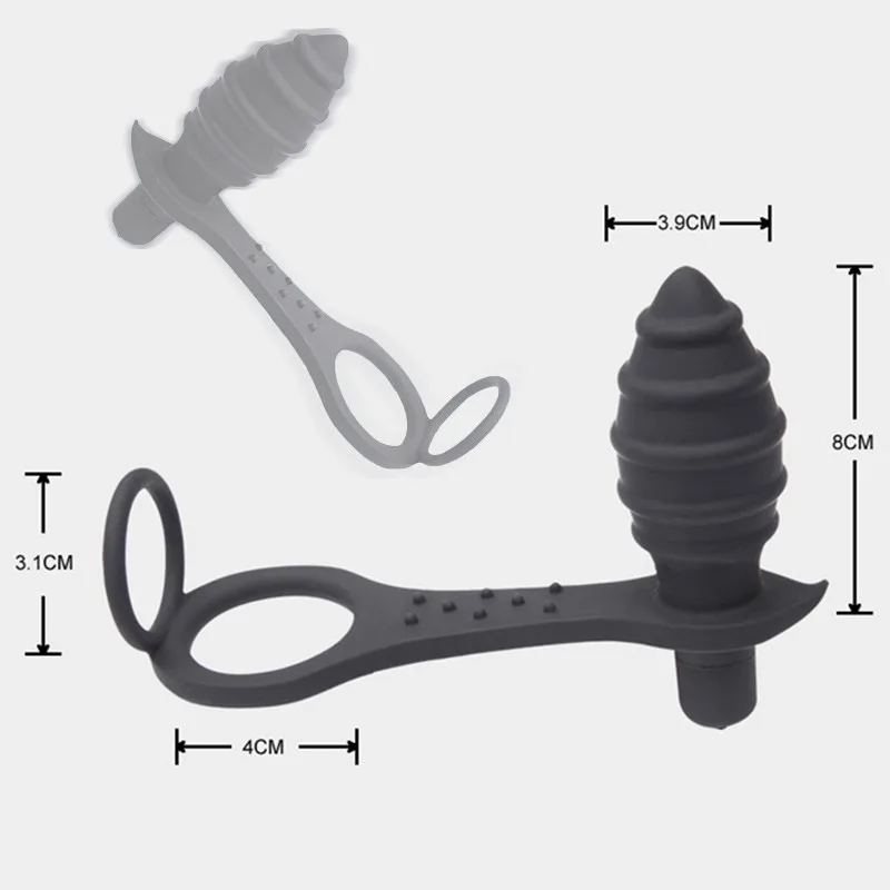 Анальные секс игрушки Анальная пробка кольцо для пениса Силиконовое вибратор