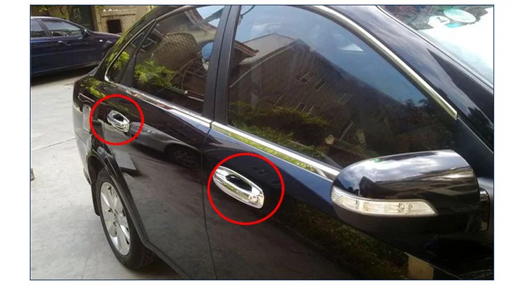 Дверные ручки чехлы автомобильные аксессуары АБС пластик хромированная дверная