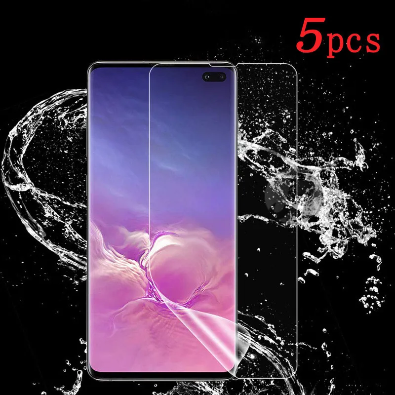 Защита экрана для Samsung Galaxy S10 S9 S8 Plus S10e Note 9 8 Гидрогелевая + Note10pro мягкая