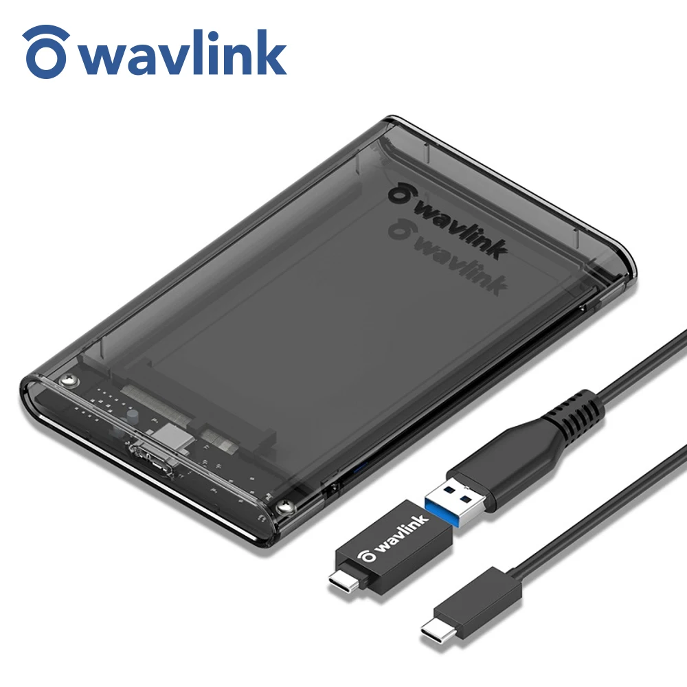 Wavlink HDD/SSD чехол SATA к USB 3 0 жесткий диск коробка для 2 5 &quotHDD SSD до ТБ Гбит/с Внешний HDD