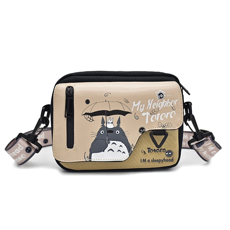 

Холщовая сумка-мессенджер в стиле аниме Мой сосед Тоторо, сумка для мальчиков и девочек, женская и мужская сумка через плечо, подарки