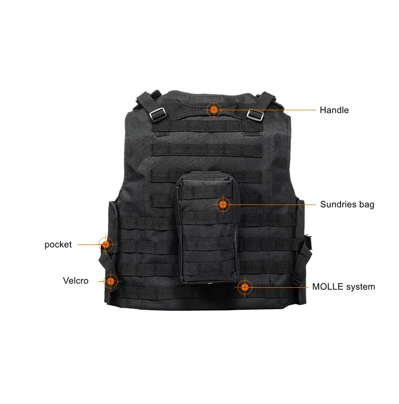 Тактический жилет CS PUBG игровой штурмовой Molle военный открытый