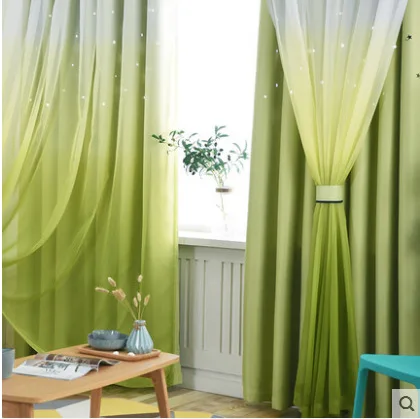 Корейские кружевные занавески для спальни пустотелые гостиной розовые