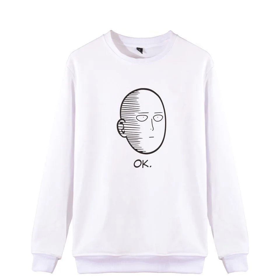 Новинка лета 2017 забавный мужской свитшот с одним дыроколом Сайтама без капюшона