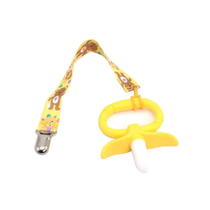 

1pcs Baby Pacifier Clip Chain Ribbon Dummy Holder Chupetas Soother Pacifier Leashes Strap Nipple Holder For Infant Feeding