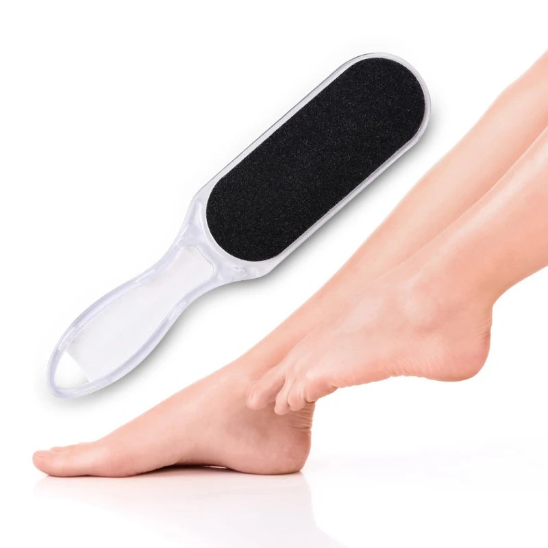 Двухсторонний дизайн Рашпиль для ног из наждачной бумаги удаления огрубевшей