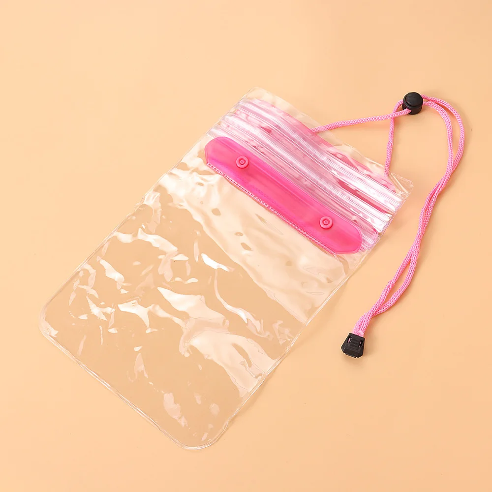

2pcs Large Size Universal Waterproof Phone Bag Pouch Underwater Touch Screen Transparent Phone Protective Case Cover (Transparen