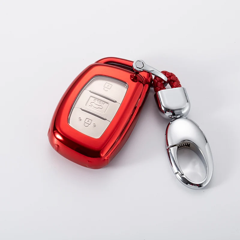 Красивый чехол с полным покрытием из мягкого ТПУ для автомобильных ключей Hyundai i20
