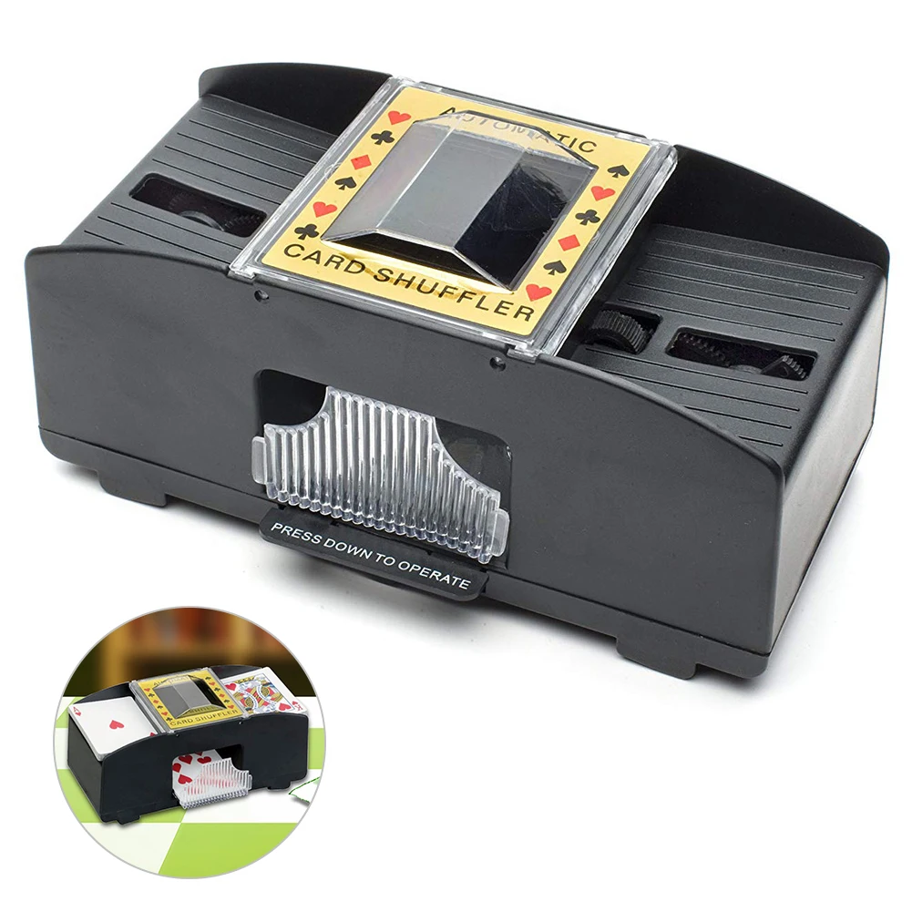

Poker Playing Cards Electric Automatic Shuffler Poker Card Shuffler Playing Shuffling Machine Gift Funny Family Game Party Club