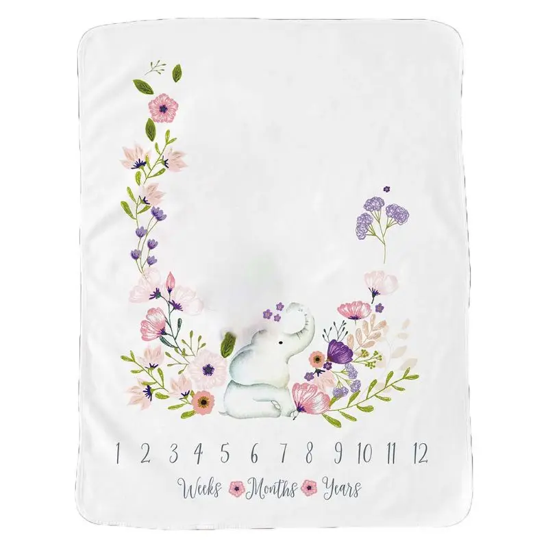 

Детский ежемесячный фон для фотосъемки новорожденных с изображением животных