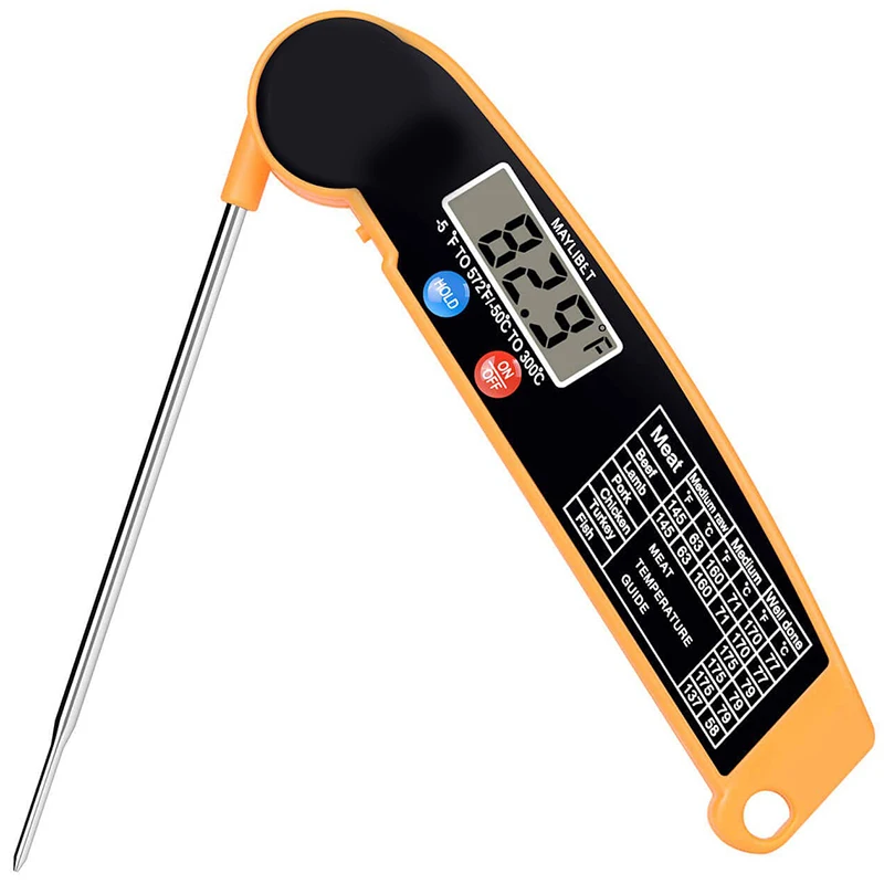

Hot Digital Instant Read Meat Thermometer with Highly Accurate Temperature Probe, Electric Cooking Thermometer for Kitchen Food
