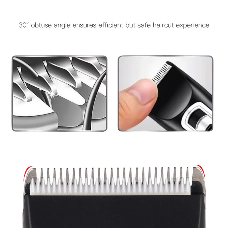 

Hair Trimmer Professional Men Barber Cutter Titanium Alloy Ceramics Blade Cordless Electric Hair trimmer Clippers Haircut Razor