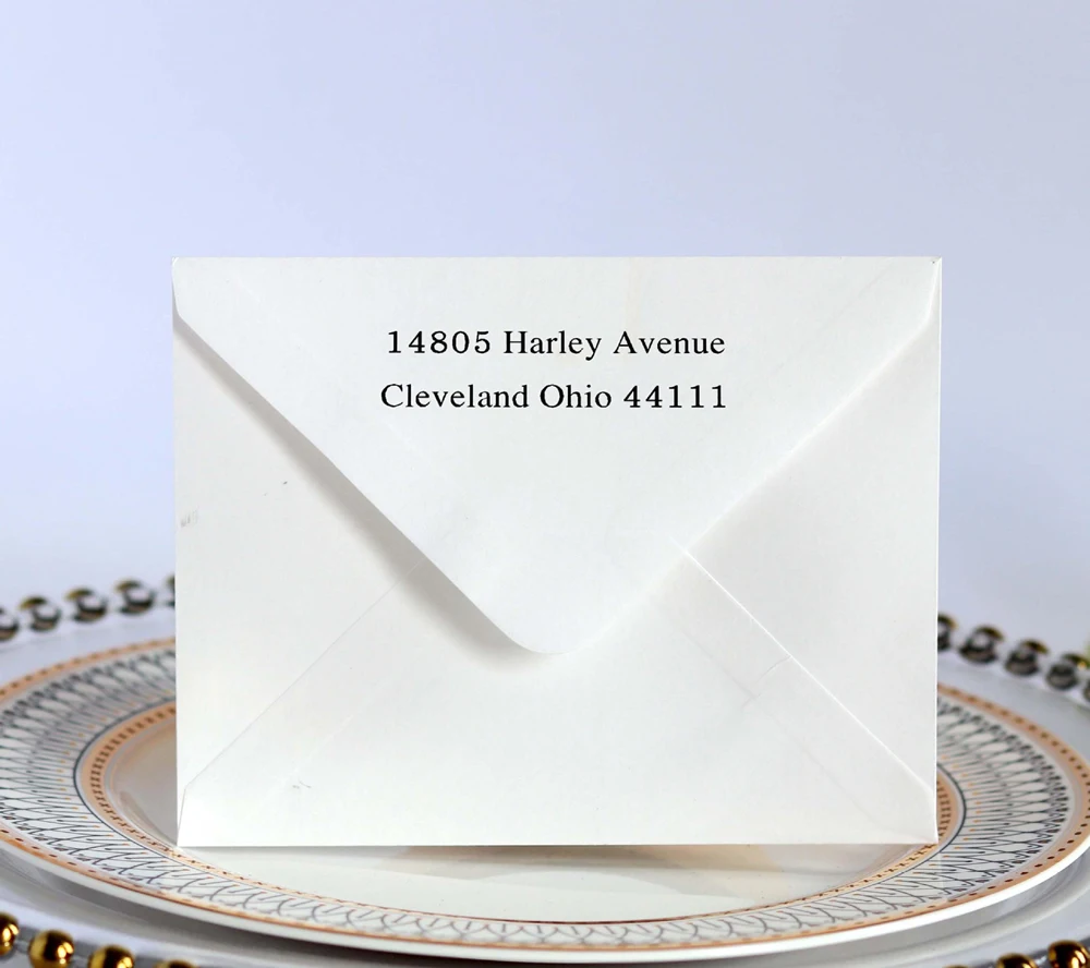 Конверт цвета слоновой кости для свадебных приглашений индивидуальный принт 50