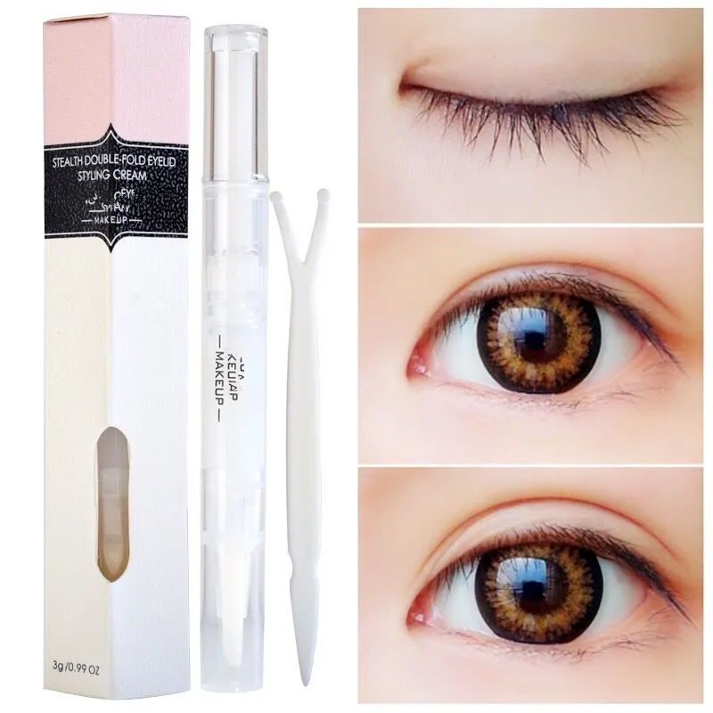 

Double Eyelids Styling Shaping Cream Tools Professional Invisible Long Lasting Lift Eyes Make up Eyelid Tool FRE-Drop