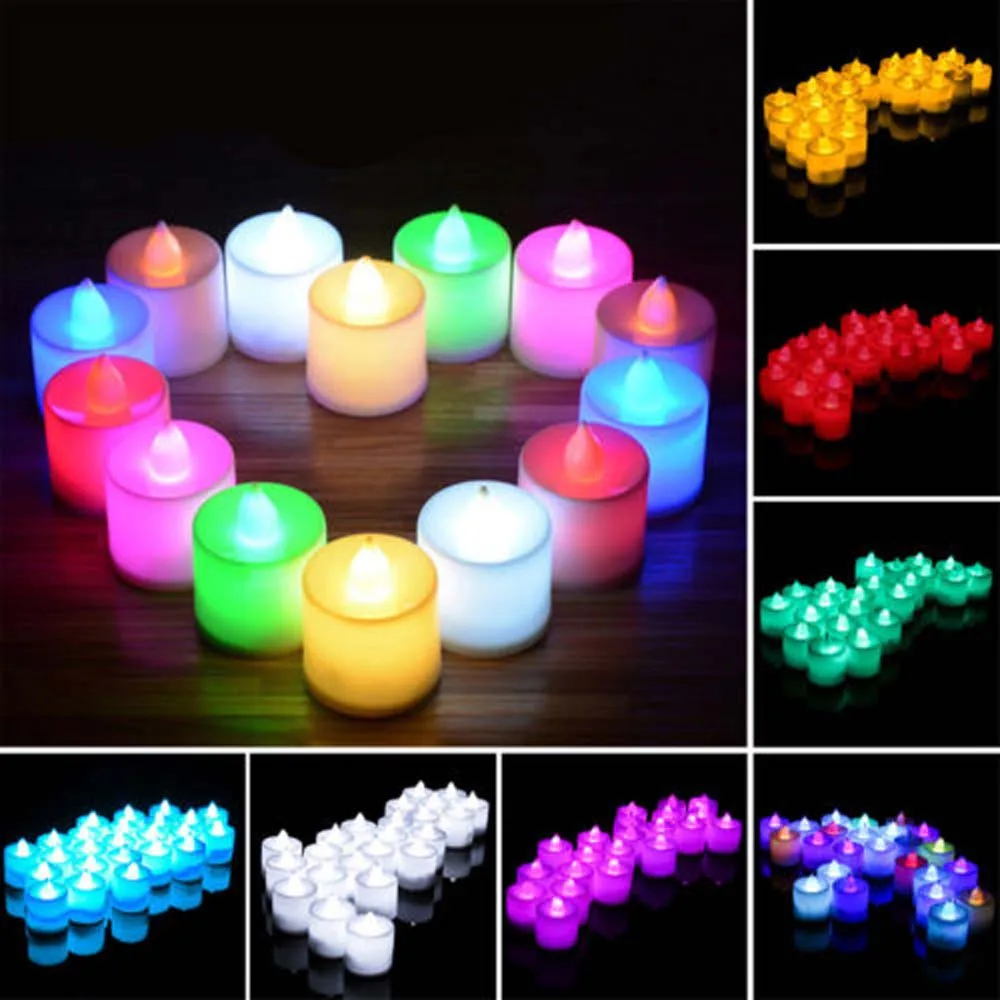 

1pc Flameless Led Tealight Tea Candles Wedding Light Romantic Candles Lights For Party Wedding Decorations