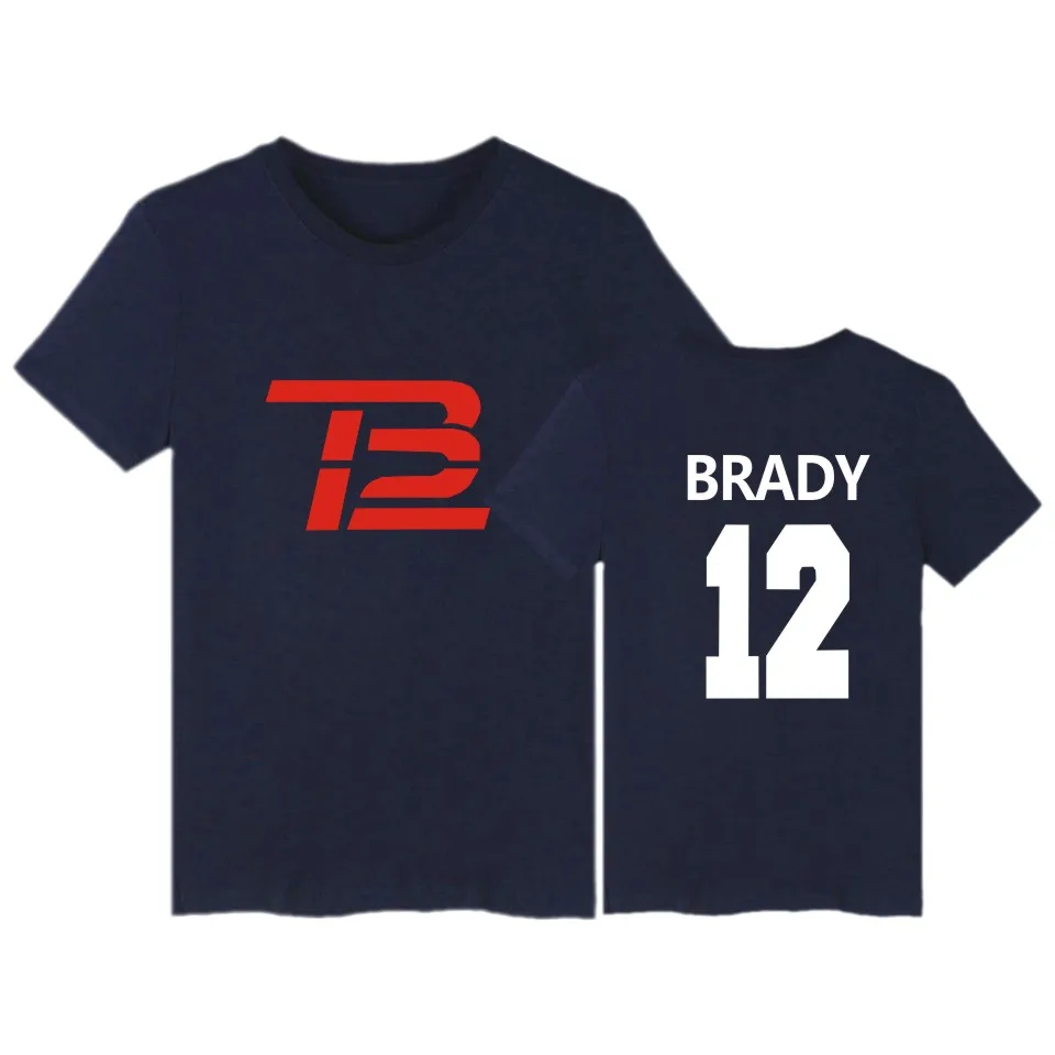 Падение ShippingLUCKYFRIDAYF Том Брэди Футболка Летний tom футболка brady homme для мужчин в