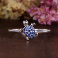 new style women ring 925 silver jewelry with sapphire gemstone finger rings for wedding party bridal gift accessories size 5 10