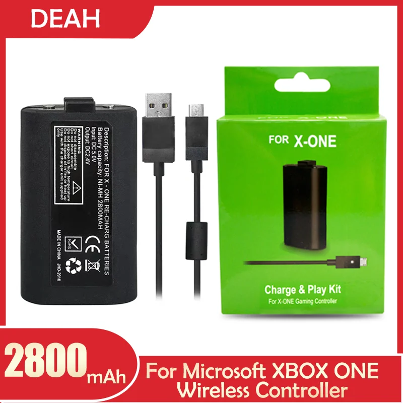 Аккумуляторная батарея 2800 мАч для Microsoft Xbox One беспроводной контроллер геймпада XBOX