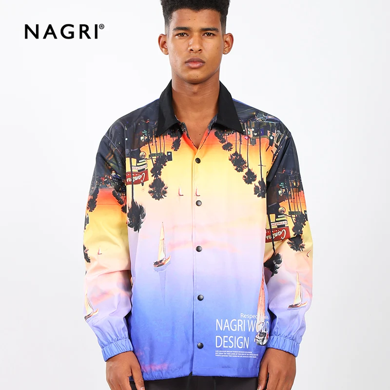 

NAGRI Autumn Winter Windbreaker Jacket Men Hip-hop Streetwear Trench Coat Waterproof Cargo Bomber Jackets