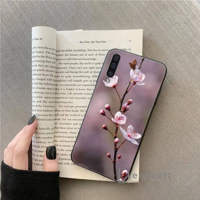 

Flor ciruela flor Phone Case For Samsung A20 A30 30s A40 A7 2018 J2 J7 prime J4 Plus S5 Note 9 10 Plus