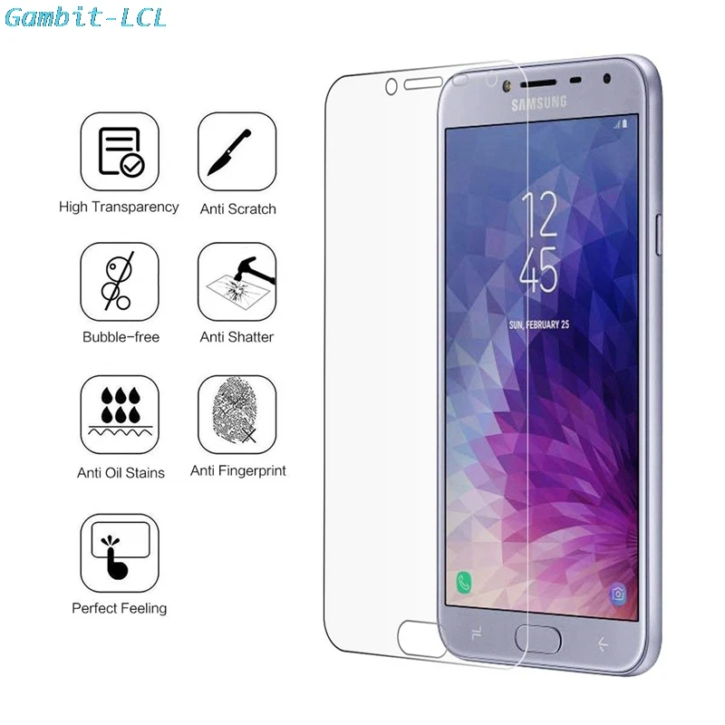 Защитная пленка из закаленного стекла для Samsung Galaxy A6 A7 A9 J4 J6 2018 C5 C7 C9 Pro J2 J5 J7 Prime Core