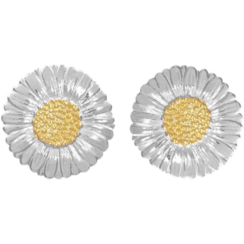 

Модные серебряные серьги-гвоздики с маргариткой AMB, простые компактные женские милые серьги с маргаритками в стиле хип-хоп, характерные бул...