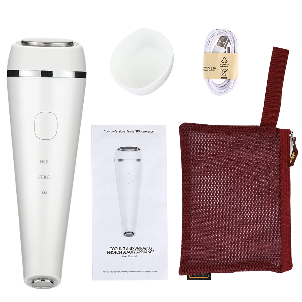 

LED Photon Therapy Beauty Device Face Massager USB Charging Anti Aging Face Lifting Tightening Facial Skin Care Home Use Device