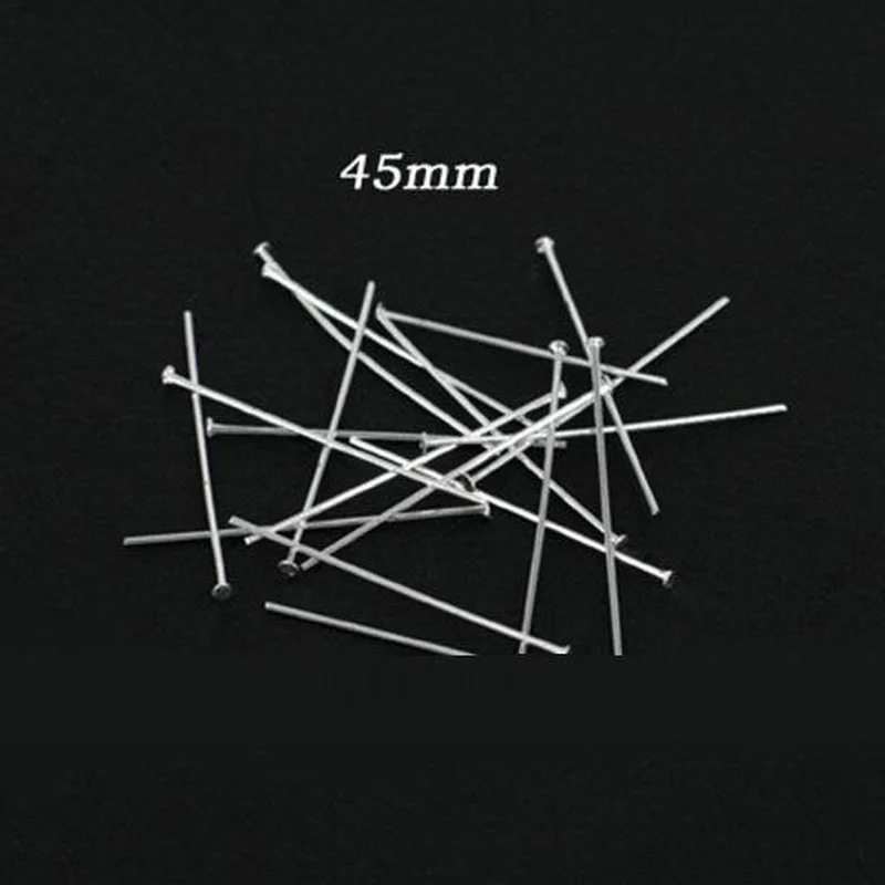 Булавки с Т образной головкой для сережек и браслетов 50 шт./лот из нержавеющей