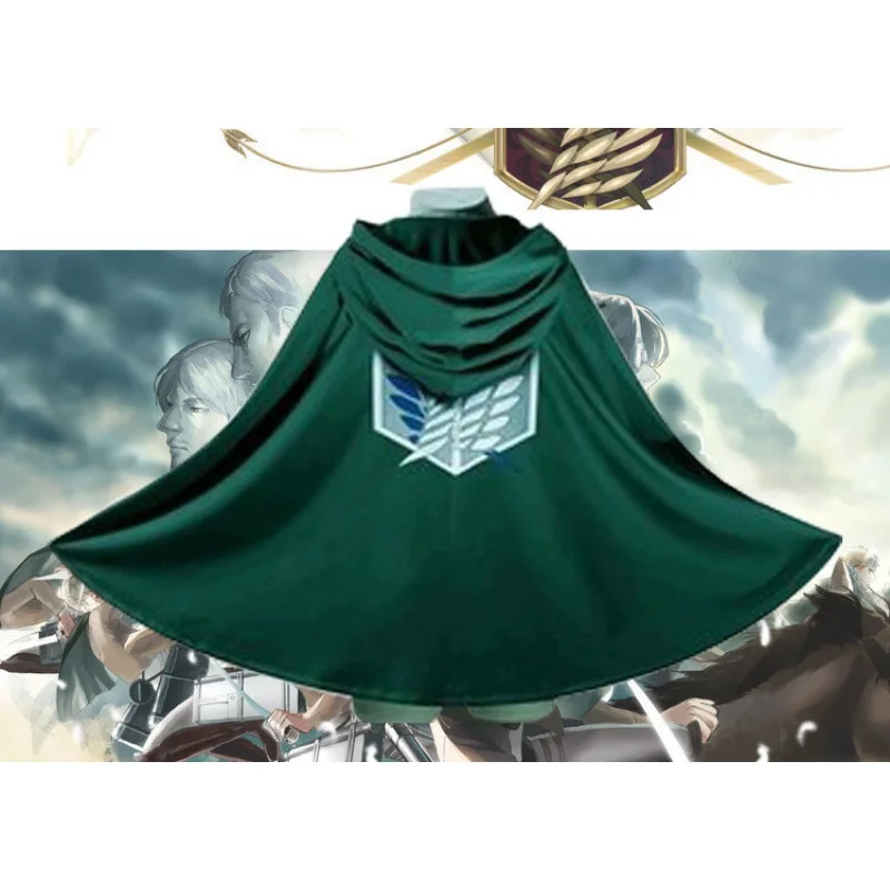 

Одежда из «атаки на Титанов» Disney, анимационная зеленая накидка для тела, Крылья Свободы, плащ-накидка для солдат