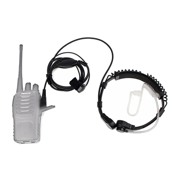 Горячая 3c-выдвижная гарнитура с микрофоном и креплением на горле PTT рация наушник