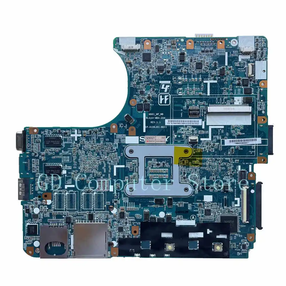 Материнская плата для ноутбука Sony VPCEA MBX-224 с видеокартой HD5470 512MB A1794327A M961 REV:1.1 высокого качества, 100% проверена, быстрая доставка.