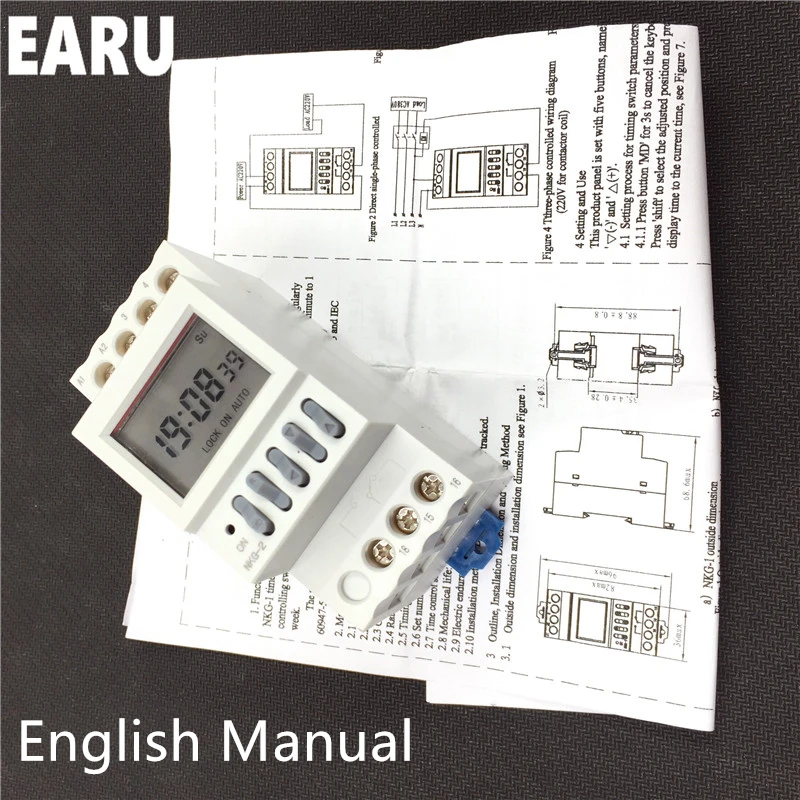 Микрокомпьютер с ЖК-дисплеем программируемый таймер релейный переключатель
