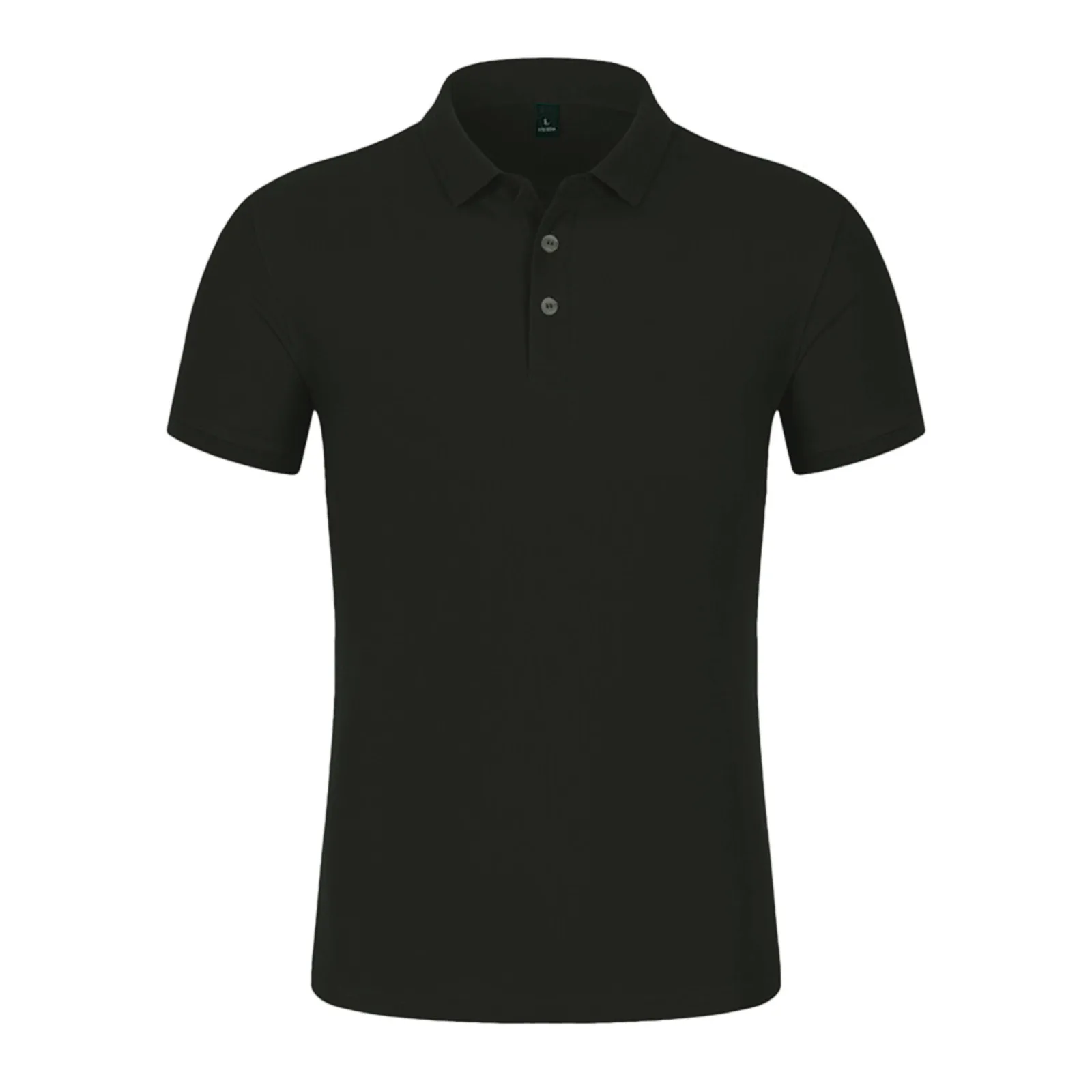 Man Polo Shirt Mens Casual Business 2023 Summer Polo T-shirt Men Short Sleeve High Quantity Black Button Shirts Mens Clothing
