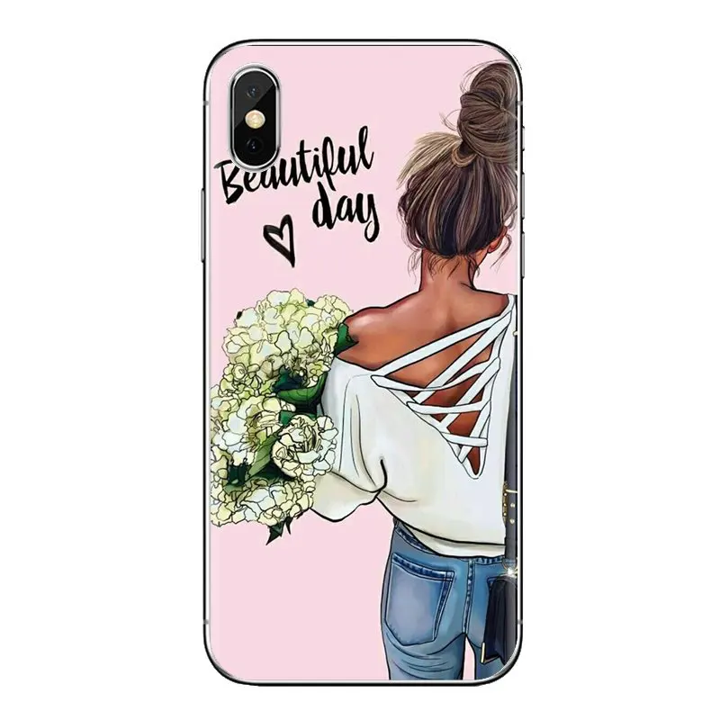 Черный коричневый волос для мамы и девочки Королева huawei G7 G8 P7 P8 P9 P10 P20 P30 Lite Mini Pro P