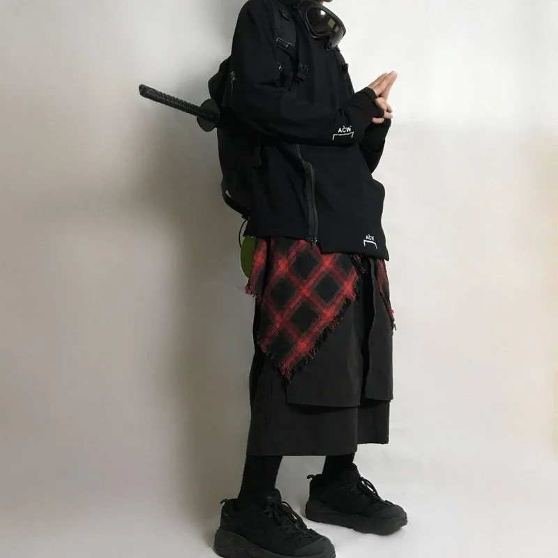 NiceMix хип хоп Хай стрит низ ленты кюлоты для мужчин и женщин пояс украшение ложная