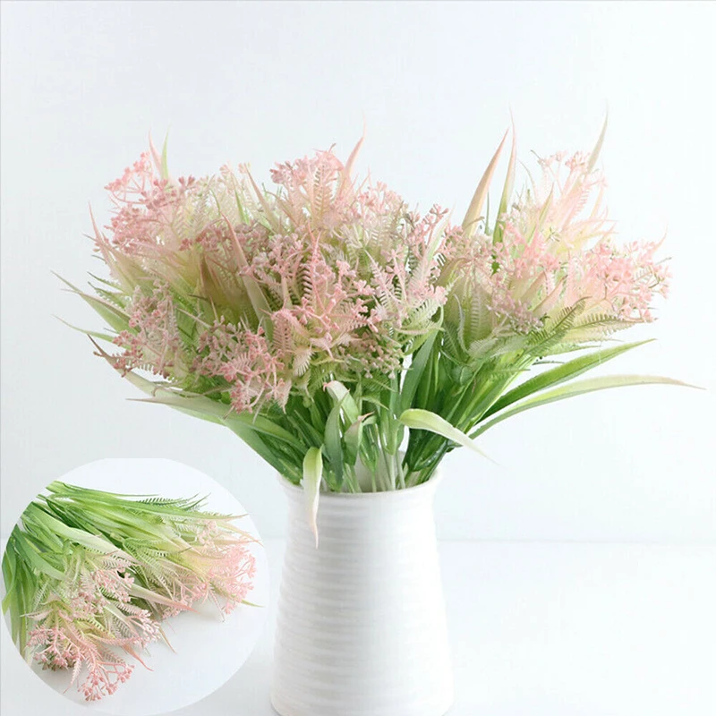 Искусственные оливковые ветви зеленые листья растения водная трава