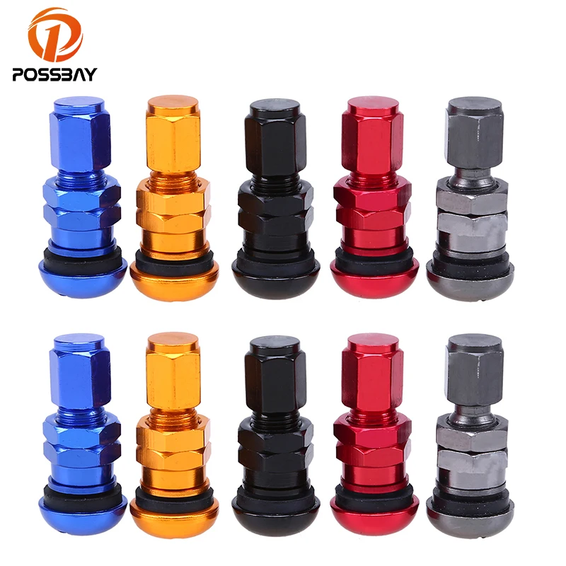 POSSBAY 4 шт. алюминиевый вентиля покрышек легковых автомобилей колпаки Авто колеса