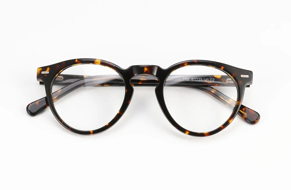 Круглые Wonen мужские Оптические очки ацетат Gafas близорукость Oculos De Grau мужские очки оправа