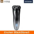 Перезаряжаемая бритва Youpin Enchen BlackStone3 IPX7 3D электробритва Type-C, 3 лезвия, портативный триммер BlackStone Gen 3