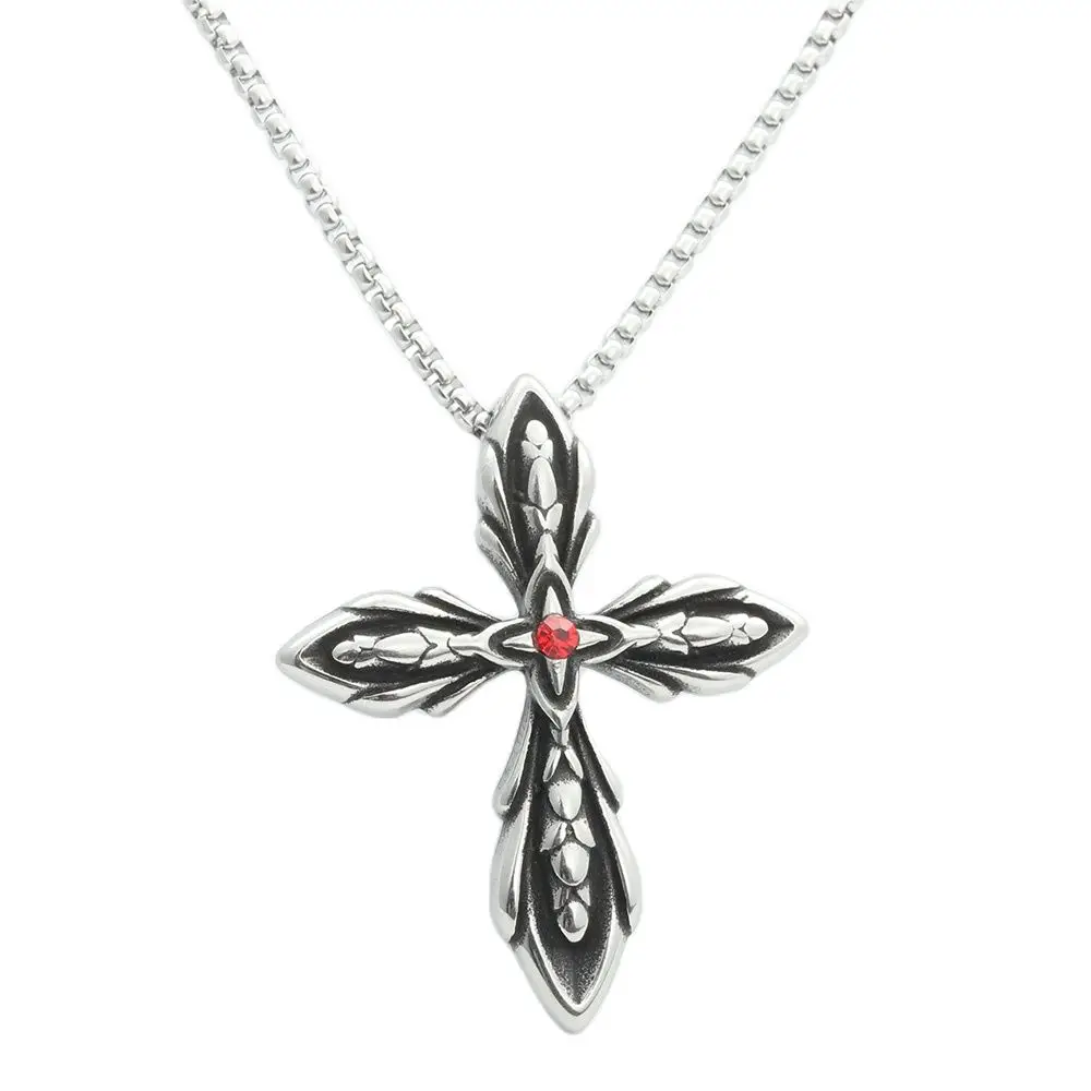 

Ожерелье с подвеской-крестом из нержавеющей стали, 280592