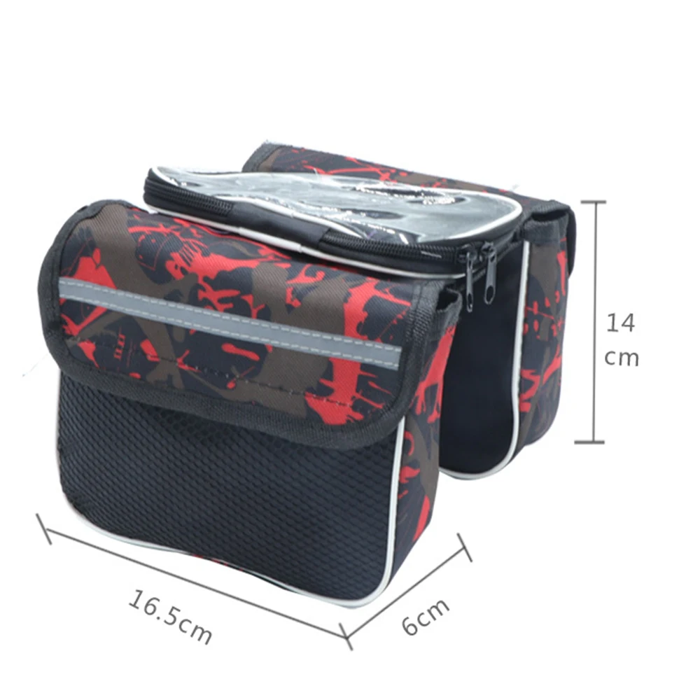 

Bicycle Bag Front Beam Package on The Tube Package Mountain Bike Bag Saddle Bag Riding Equipment Accessories Mobile Phone Bag