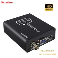7201080p 5mp 2mp tvi cvi ahd signal to hdvgacvbs signal converter adapter for cctv camera video convert with hdcp ntsc pal