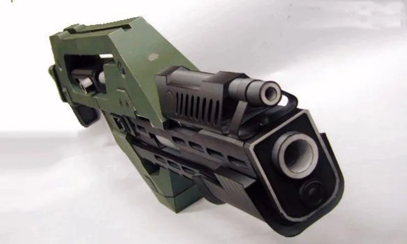 85 см 3D DIY Бумажная модель Alien 3 оружия M41 импульсная винтовка бумага ручная работа