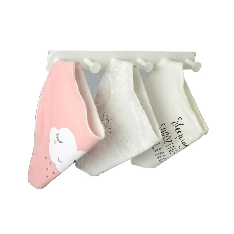 Babero de algod&oacute;n para beb&eacute;, bufanda triangular impermeable de tres capas para reci&eacute;n nacido, toalla de Saliva para alimentaci&oacute;n, pa&ntilde;uelo de tela para eructar, 3 piezas-3