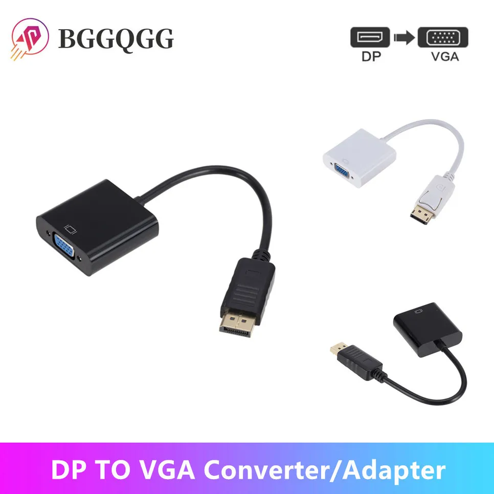 Переходник из DP в VGA переходник DisplayPort штырь-гнездо для ПК ноутбука проектора