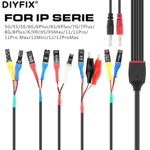 diyfix simple dedicated power cable for iphone 5g 12 pro max phone failure detect repair tool with alligator clip free global shipping